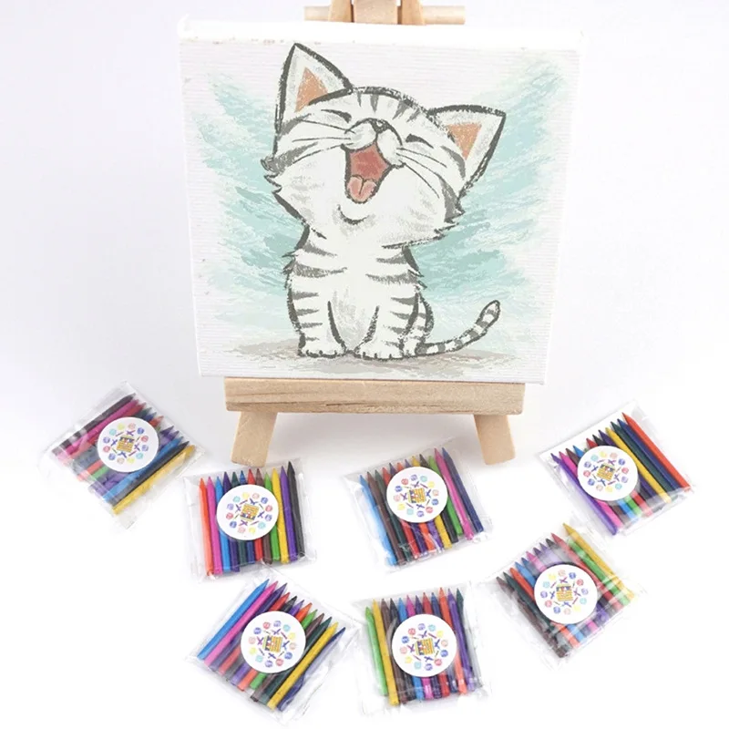 New Fashion 1:12 Doll House Watercolor Box Crayon Simulation Painting Box Studio Scene Paint Box Miniature Decoration