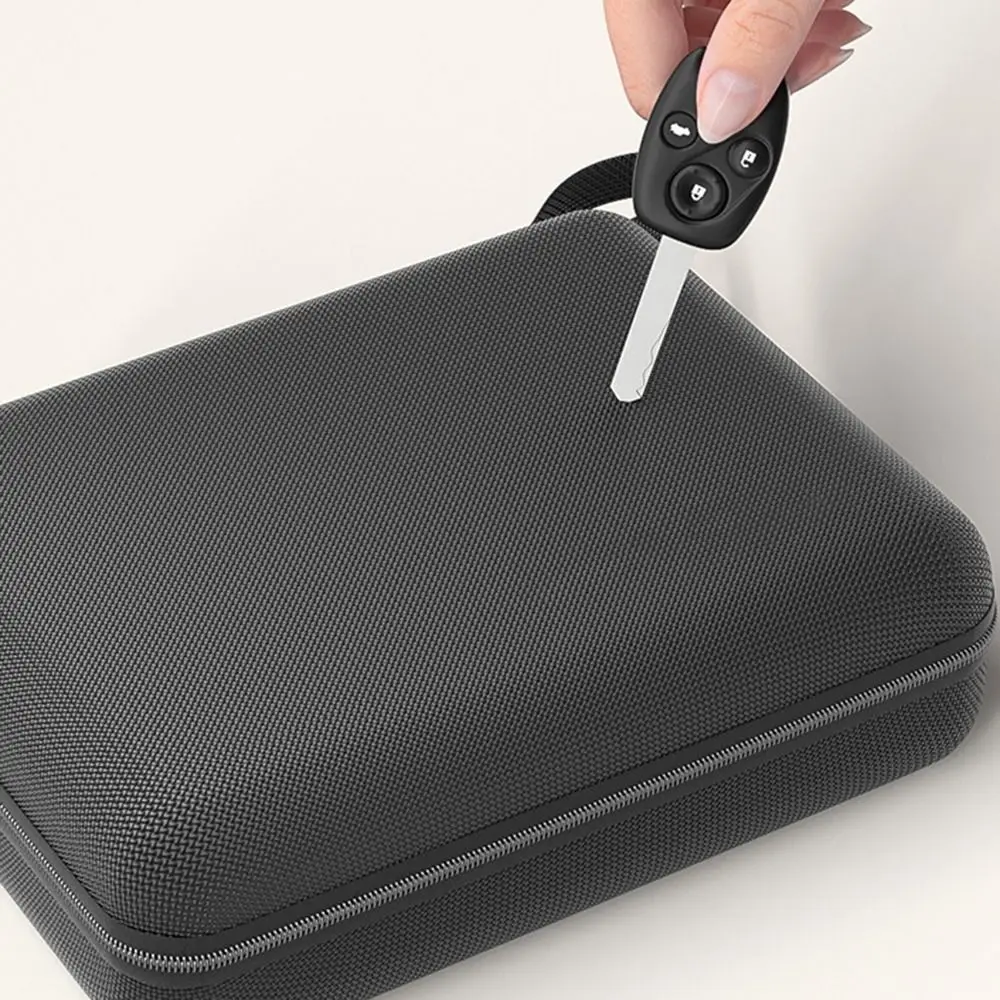 سعة كبيرة سيارة مكنسة كهربائية حقيبة التخزين سستة إغلاق مقاوم للماء سستة صندوق تخزين إيفا قشرة صلبة مع مقبض #5