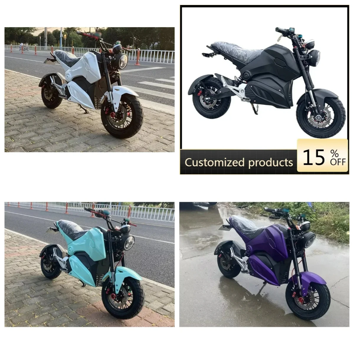 รถจักรยานยนต์ไฟฟ้า STLF luyuan รุ่นราคาประหยัดสำหรับผู้ใหญ่ กำลังไฟ 5000 วัตต์ 3000 วัตต์ คลังสินค้าในยุโรป พร้อมเบาะนั่ง ผลิตในประเทศจีน