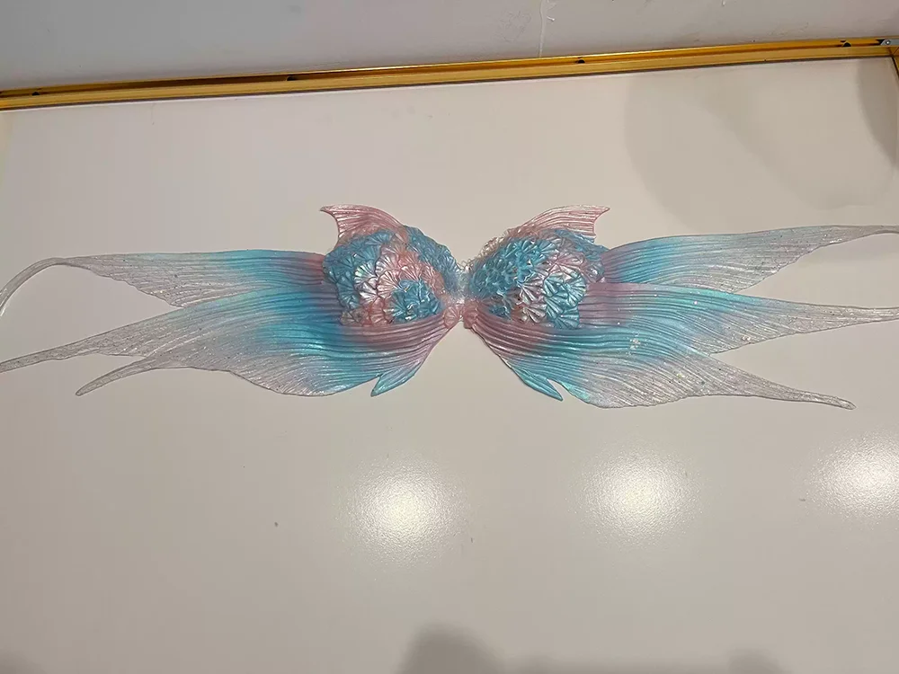 Espartilho de sereia, espartilho de silicone dourado tecido, top sem alças, sensação selvagem, tiro Oceanarium, lingerie para abraçar o peito