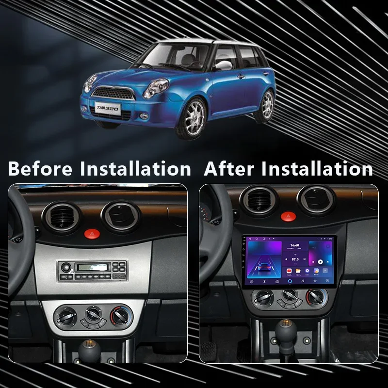 MAMSM 9inch Car Radio For LIFAN 320 2009 2010 2011 2012  Android 2 Din Multimedia Video Player Stereo Wireless Carplay Autoradio