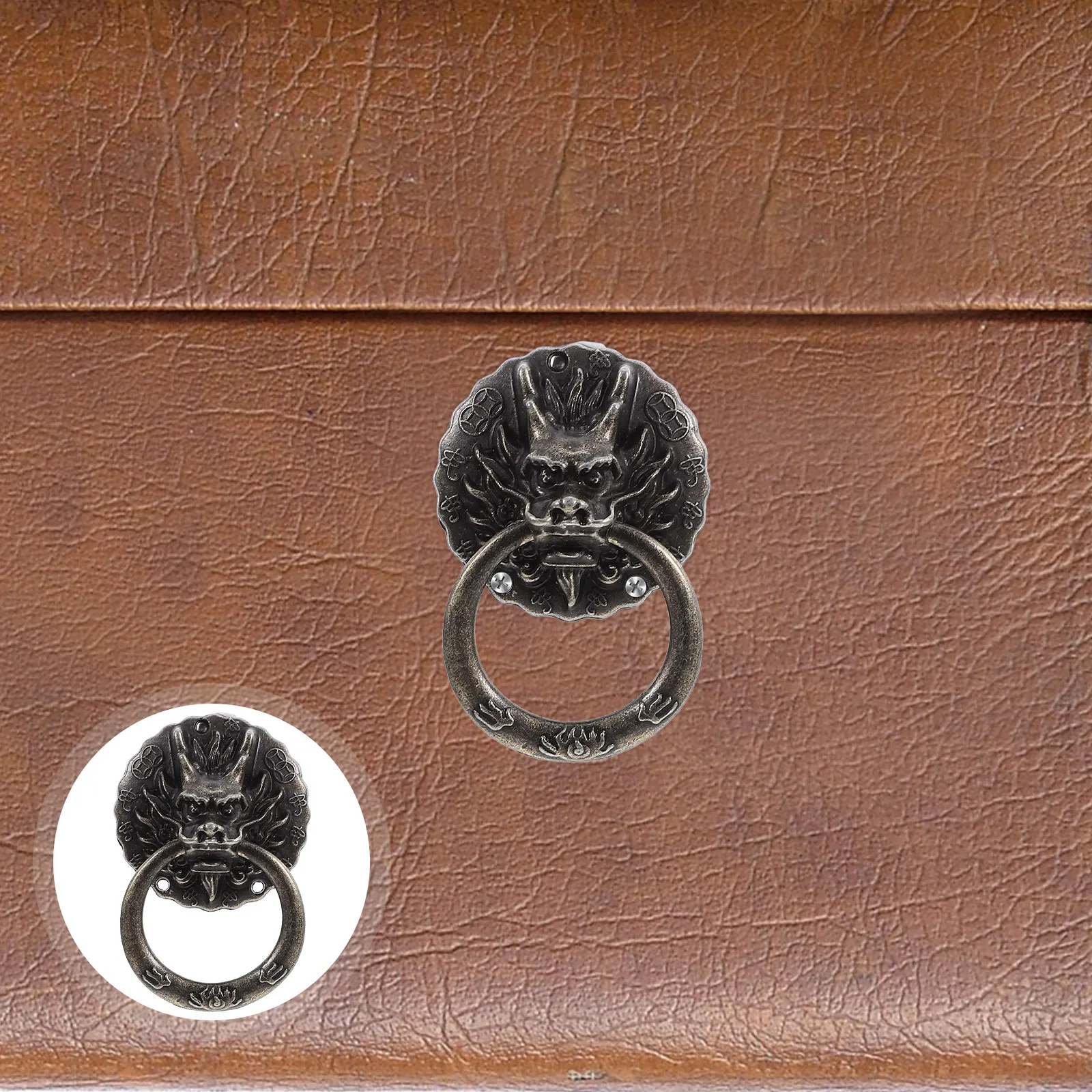 

10Pcs Retro Dragon Head Cabinet Pull Drawer Handle Zinc Alloy Decorative Wardrobe Door Pull Handle for Cabinets and Drawers