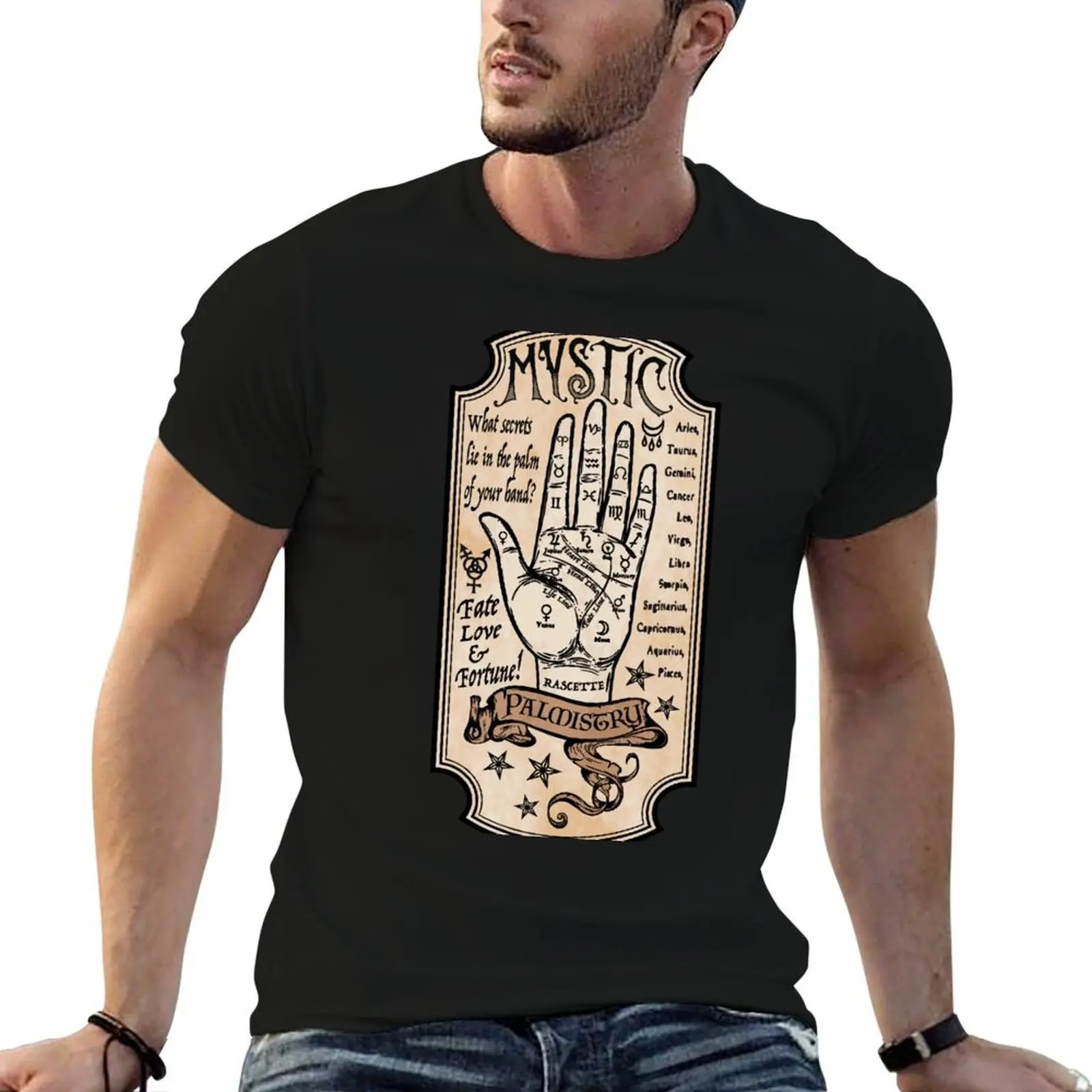 Mystic Palmistry T-Shirt basketball graphic tees anime figures mens graphic t-shirts pack