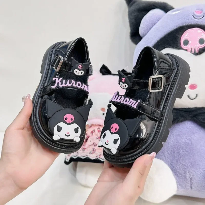 Spring Autumn Anime Kawaii Board Shoes Cute Cartoon Sanrio Ins Fashion Princess Leather Y2k Sneakers Sweet Toys for Kids