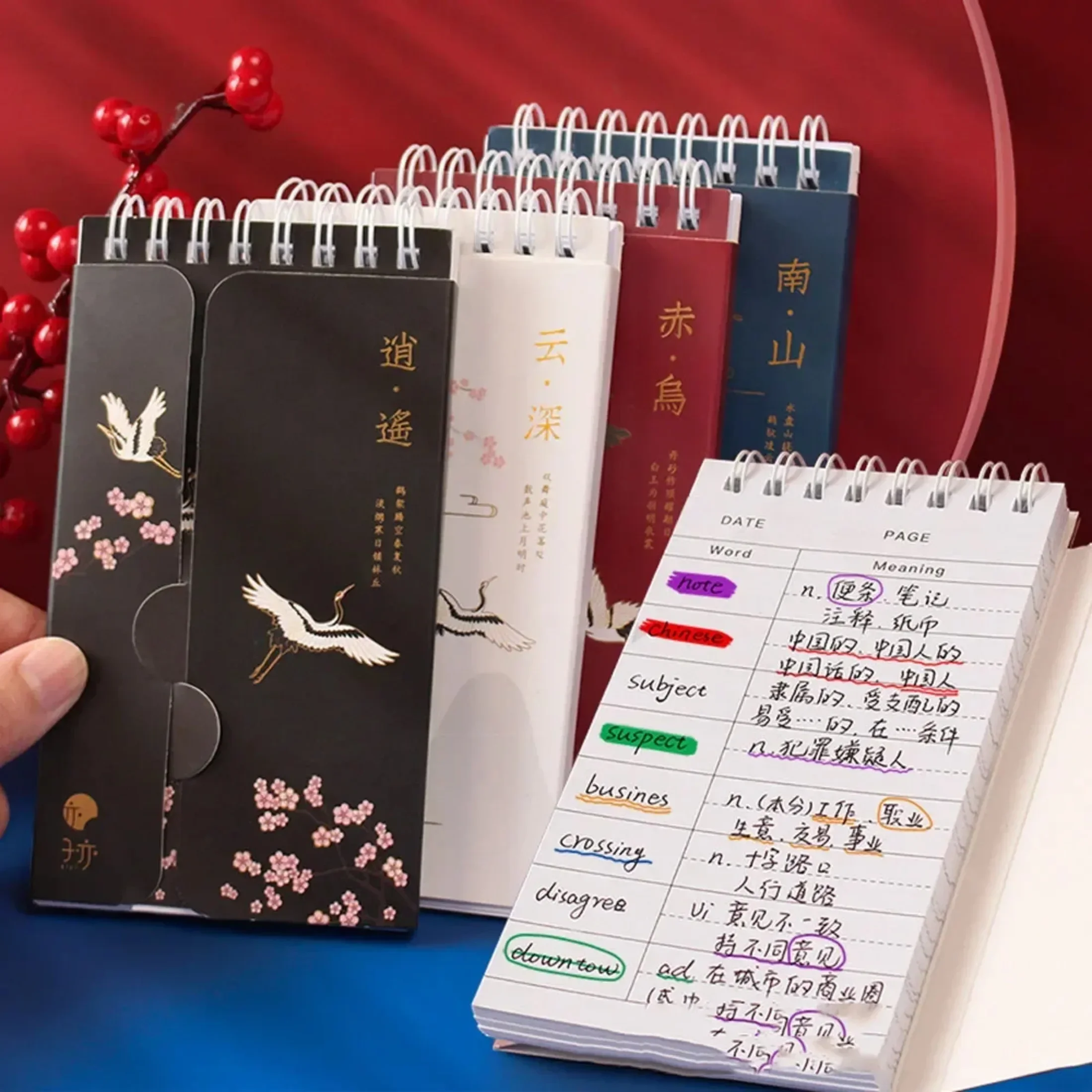 86 Sheets Portable Foreign Languages Word Book Vocabulary Memory Study Notebook Japanese School Stationery Student Supplies