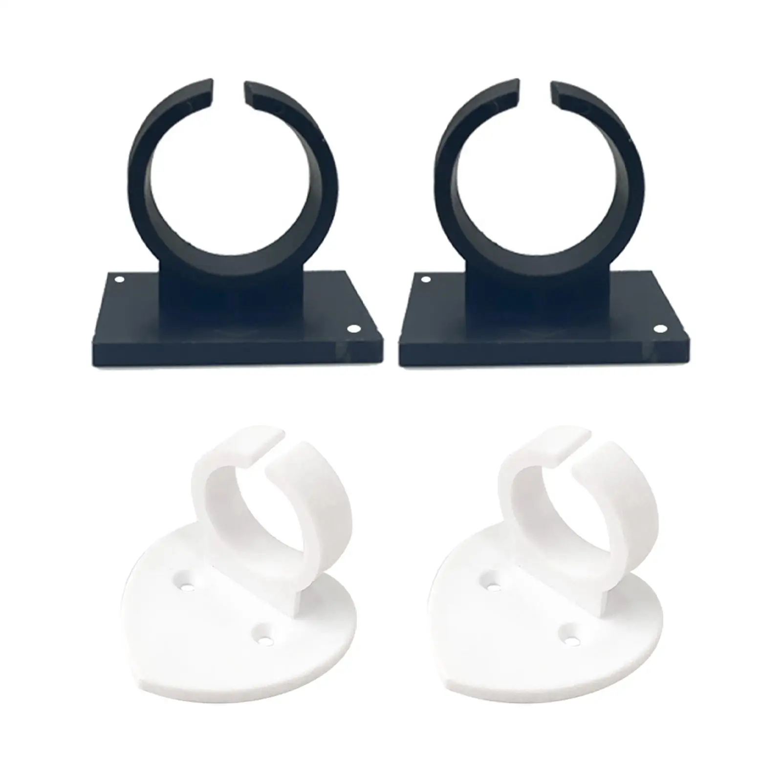 2 Pieces Microphone Hanger Clip Multipurpose Self Adhesive Fits 32-40mm Handle Mic Microphone Bracket Mic Shelf Microphone Hook
