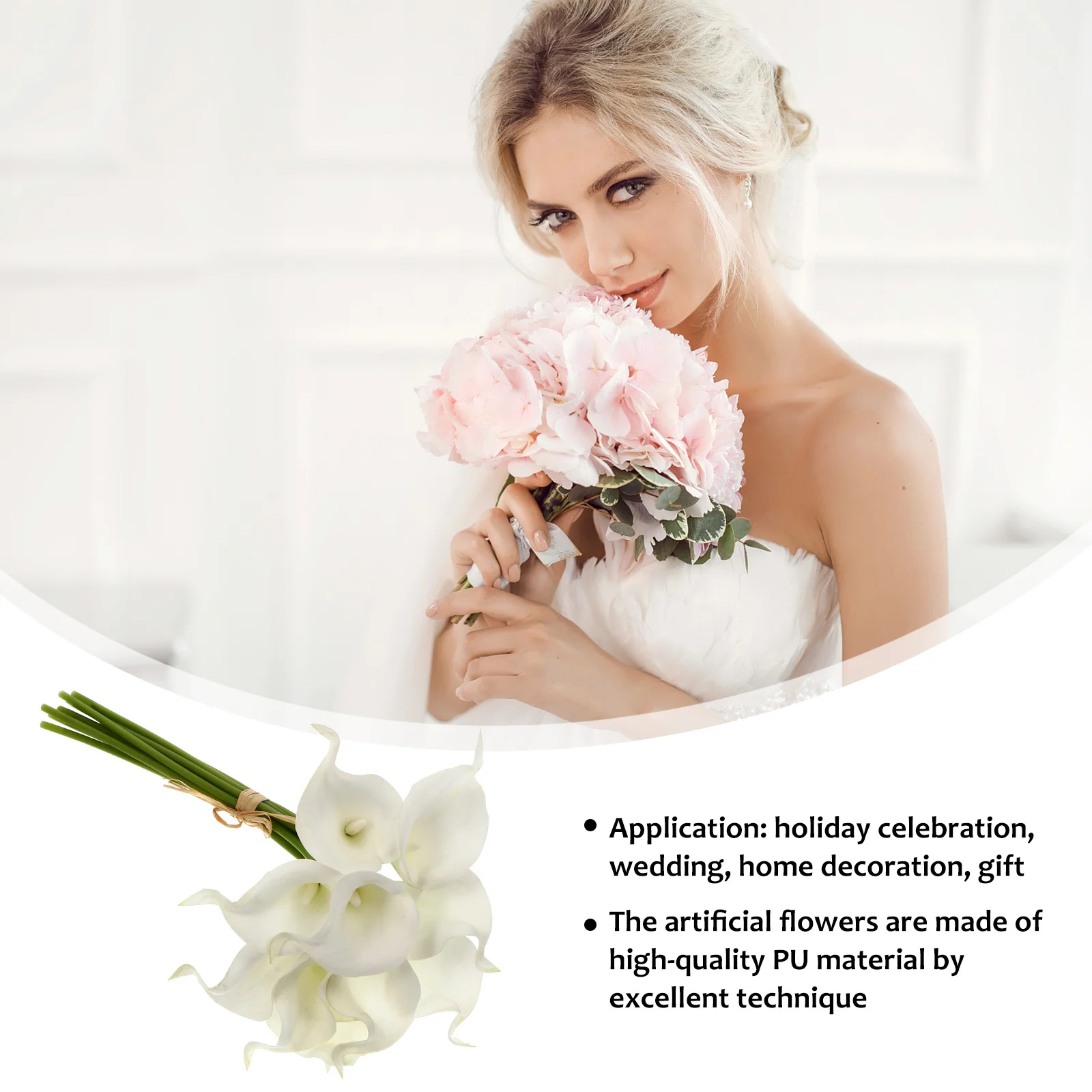 

20Pcs Realistic Artificial Lily Flowers Bouquet for Home Wedding Party Decoration Fake Flower Ornament Centerpiece Garden Bridal