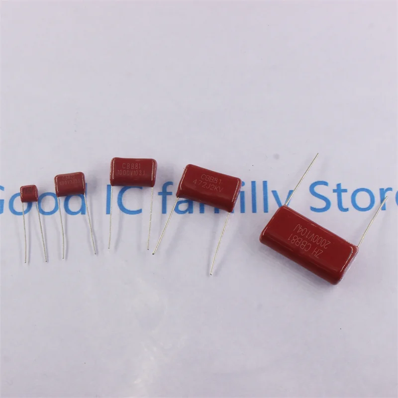 CBB Polypropylene film capacitor 100V 250V 400V 450V 1000V 2000V  103 104 105 155 224 225 334 474 475 102 0.1UF 0.47UF 1UF