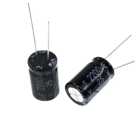 10pcs 2200uF 25V 2200MFD 25Volt 10*25mm Aluminum Electrolytic Capacitor Radial 2200mf25v 2200uf25v 25v2200mf 25v2200uf