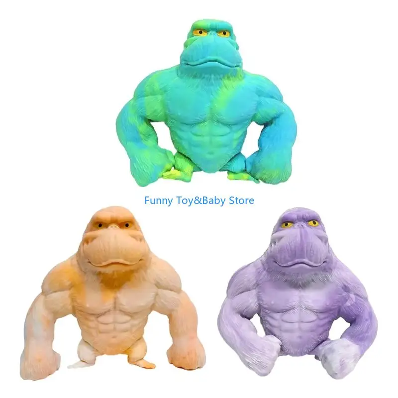

Monkey Figure Stress Relief Toy for Kids and Adults, Soft Squeeze Fun Cartoon Monkey Stress Toy, Stretchy Figure C90B
