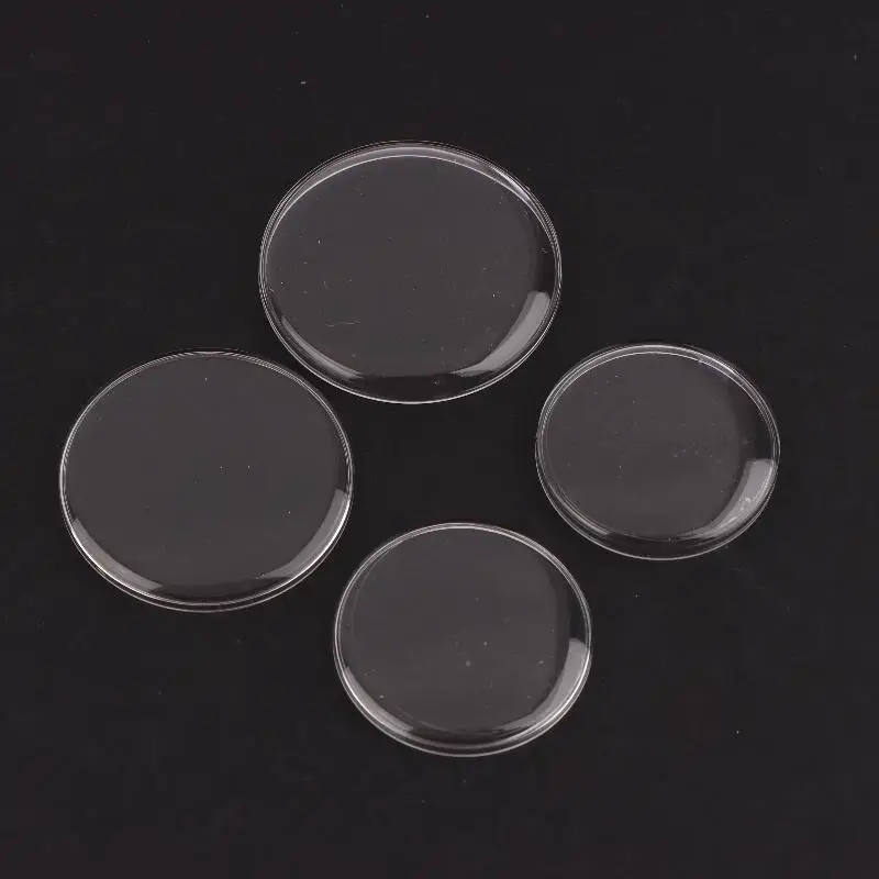Acrylic 25-36MM Round Watch Mirror Lid Watch Replacement Mask Transparent Surface Flat Face Mirror