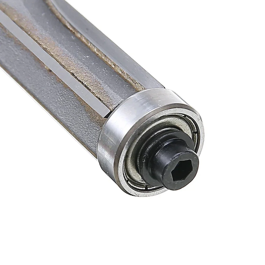 Imagem -03 - Haste Padrão Flush Guarnição Roteador Bit Rolamento Duplo para Fresa de Madeira Compensada Madeira Macia Lâmina Comprimento 25 mm mm