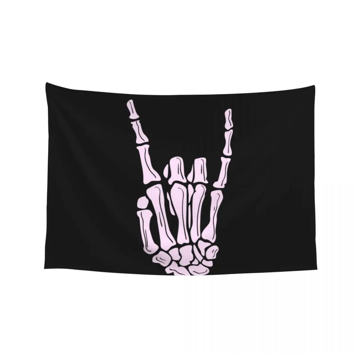 

Rock 'n' Roll - Skeleton Rocker Chick Tapestry Room Design Nordic Home Decor Bedroom Deco Wall Tapestries Tapestry