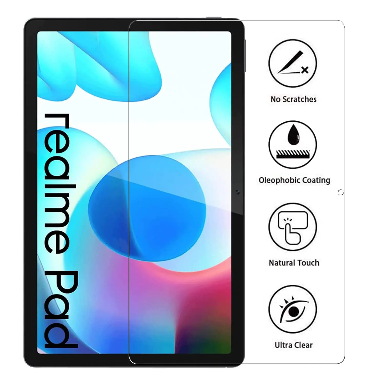 Screenprotector Voor Realme Pad 2021 Gehard Glas Film Voor Realme Pad (10.4 Inch) Anti Kras Bubble Vrij