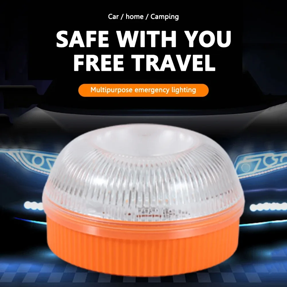 Portable Strobe Warning Light Rechargeable Safety Signal Lamp for Trucks Vehicles