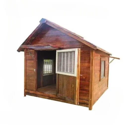 

Dog House Outdoor Waterproof Solid Wood Dog Villa with Yard Outdoor Rainproof Type Four Seasons Universal Pet Kennel