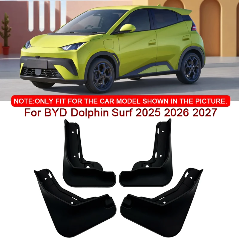

Для BYD Dolphin Surf 2025 2026 2027 Стайлинг автомобиля ABS автомобильные брызговики брызговики передние и задние крылья аксессуары