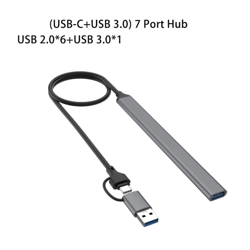 محول مقسم موسع متعدد الوظائف لمحور الألعاب ، محطة إرساء ، محول من النوع C ، USB من النوع C