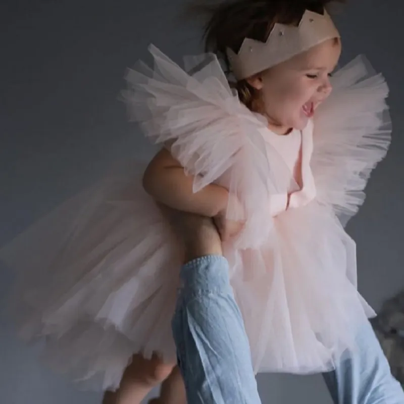 Fashion Baby Girl Princess Tutu Dress Infant Toddler Child Ruffle Vestido Party Wedding Birthday  Pageant Baby Clothes 1-12Y