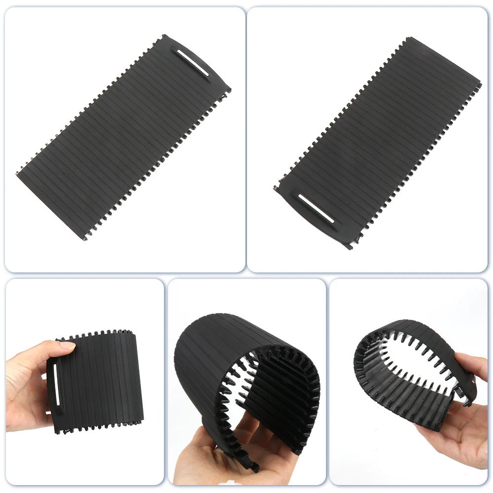 

For Ford Focus Cup Holder Curtain Central Armrest Box Cover Storage Box Roller Shutter Grocery Box Decorative Cover 2015-2018