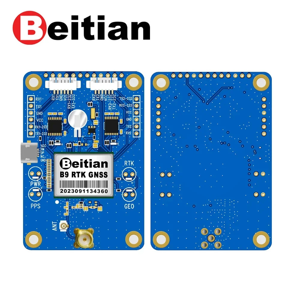 In stock Beitian ZED-F9P Module RTK High-precision Centimeter-level GNSS Board Card Beidou GPS Differential BT-F9PK1