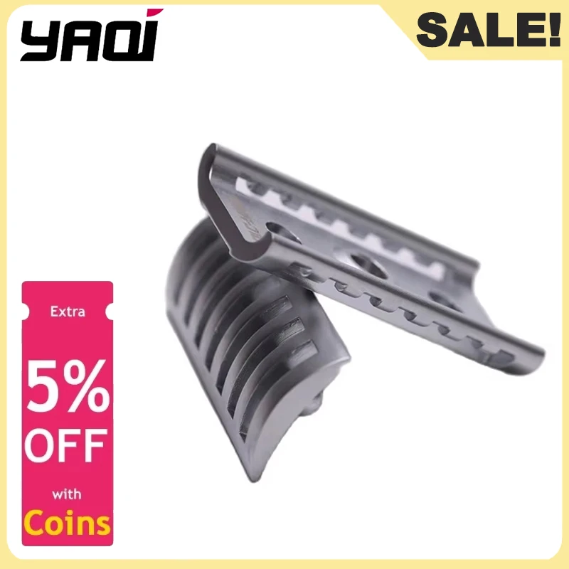 

YAQI Mature Mens KNIGHT-HELMET Safety Razor Head For Portable Shaving Tool Chrome Color Minimalism Male High Quality Razor Head
