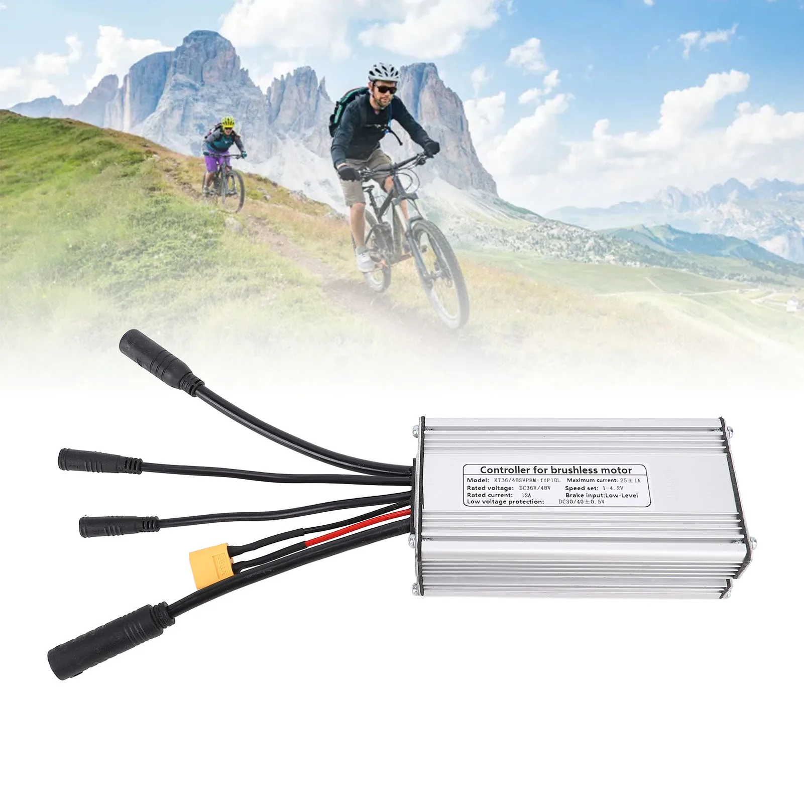 

Контроллер двигателя для электровелосипеда, контроллер двигателя для горного велосипеда, улучшенная эффективность для двигателей 36В, 48В, 250Вт, 500Вт, 750Вт