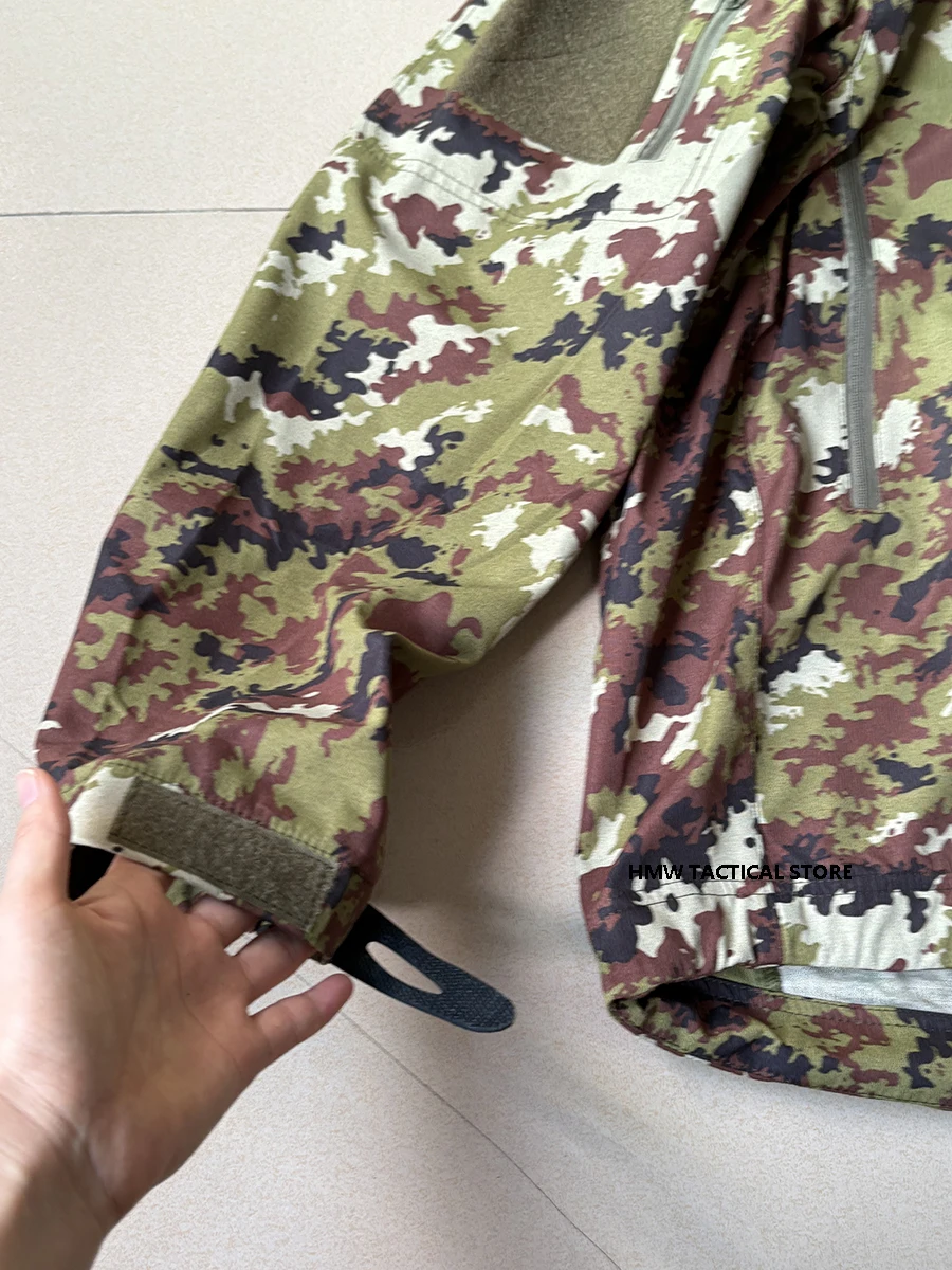 Outdoor tactical jacket, Italian camouflage soft shell windbreaker, windproof and waterproof submachine jacket