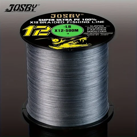 JOSBY 500 м Япония X12 плетение прядей рыболовные лески рыбалка пресноводная морская река озера рыболовные принадлежности акс...