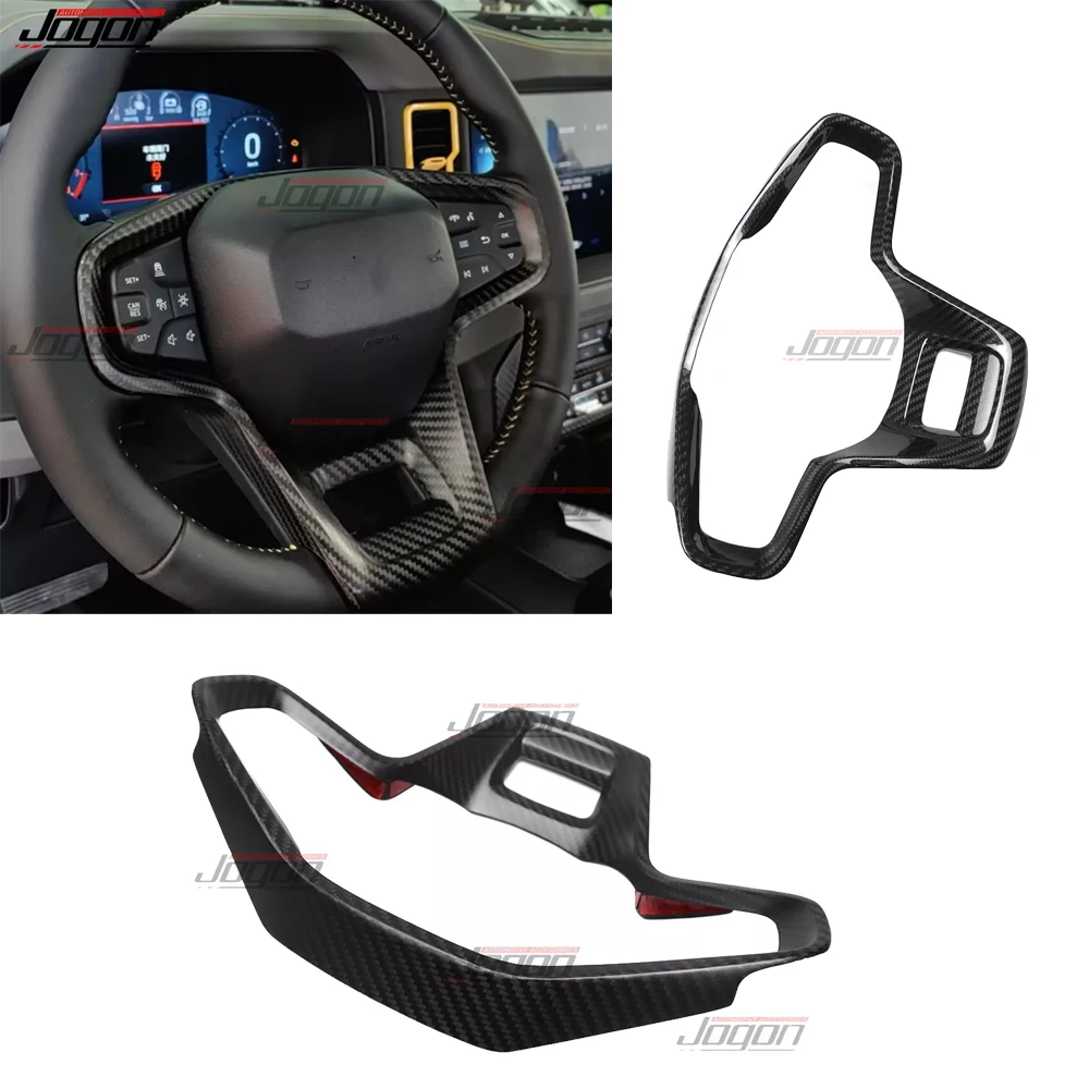 

Steering Wheel Switch Button Frame For Ford Bronco Raptor Outer Banks Heritage Limited Dry Carbon Fiber Steering Protection