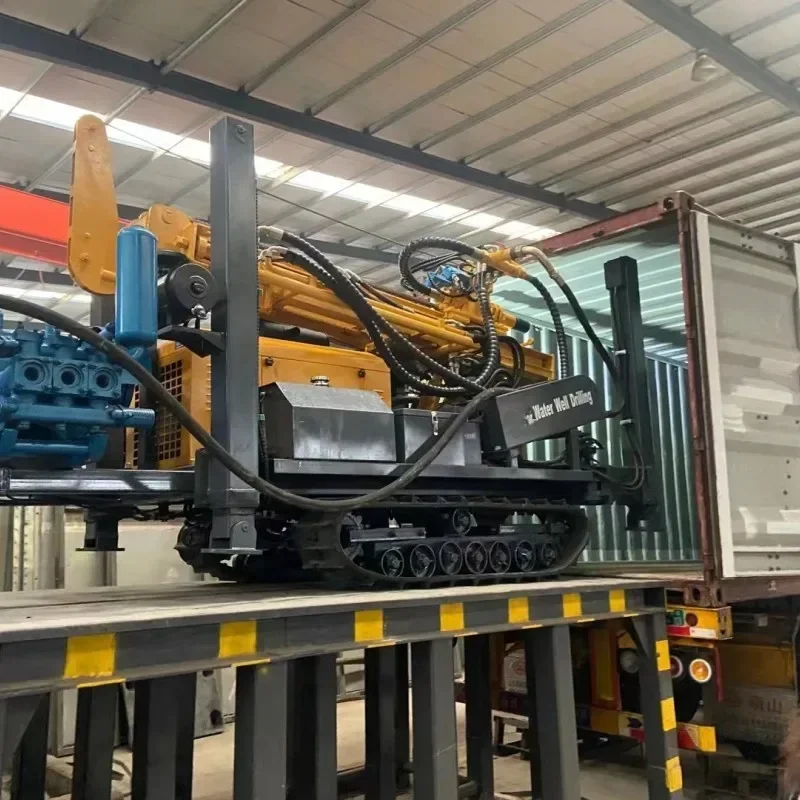 750 m drilling depth Water Well Borehole Drilling Rig Machine 500M Crawler Drill Rig Used in Kenya & Developing Countries