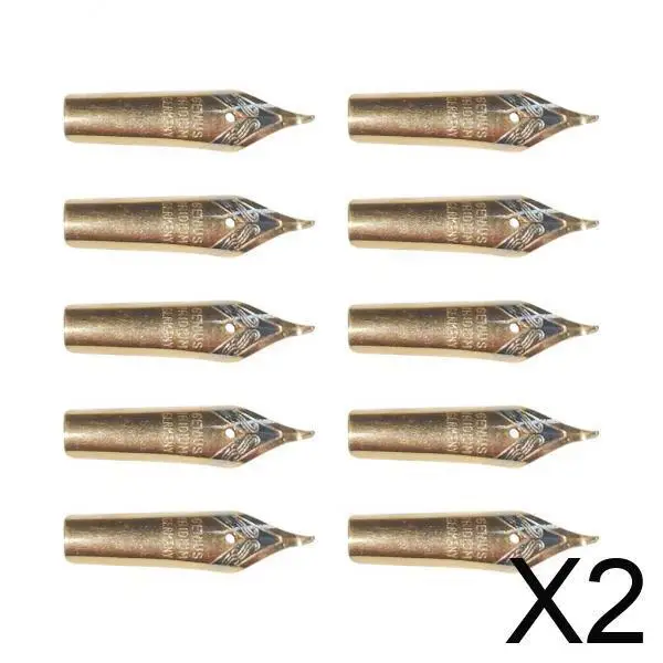 

2x Fountain Pen Nibs Calligraphy Pen Nibs Office Practical Writing Professional Lightweight Replacement Nibs for Ink
