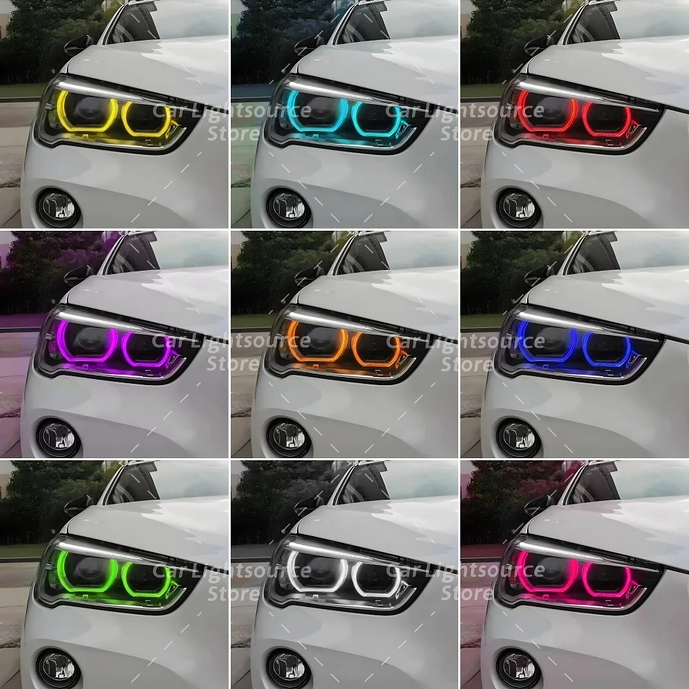  CSL Yellow Angel Eyes LED DRL Module 63117428791 For 2016-2019 BMW X1 F48 F49 Headlight Daytime Running Lights Amber Blue Red