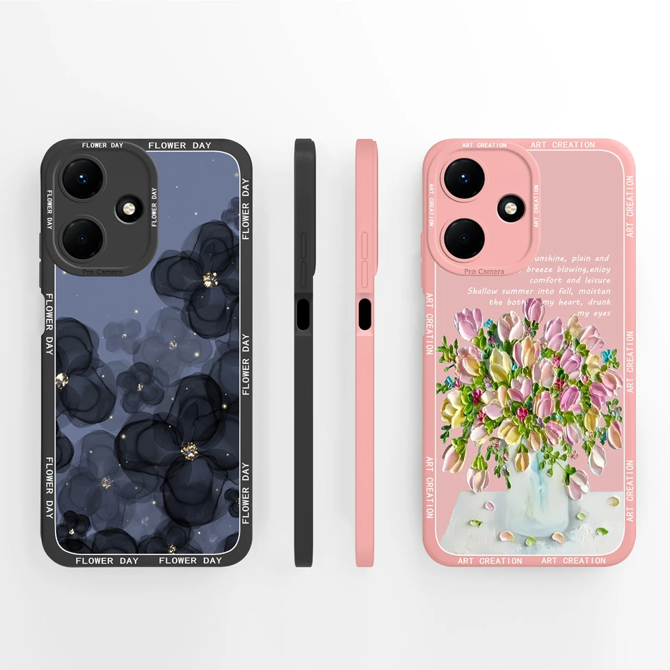 Pretty Funda ForInfinix Hot 30 30 Play Love Heart Case Liquid Soft Phone Coque Durable Cover For Infinix Hot 30Play X6835 Carcas