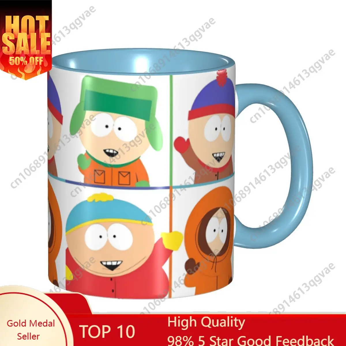 

Souths Parked Gift Mugs for Women Men Novelty Coffee Cup Present for Office