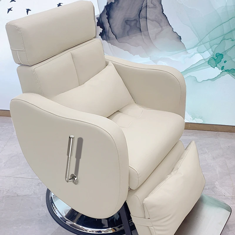 Recliner Spa Barber Chairs Pedicure Cosmetic Luxury Ergonomic Barber Chairs Salon Commercial Cadeira Barbeiro Furniture SR50BC