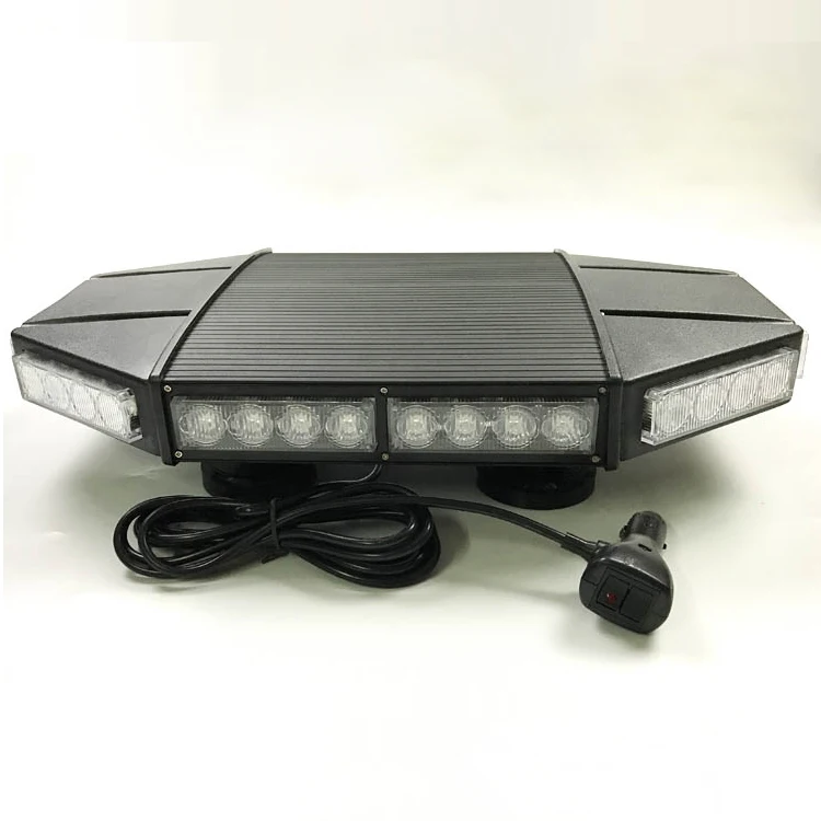 12V 24V 18 inch 40LED strobe light emergency car magneti light bar