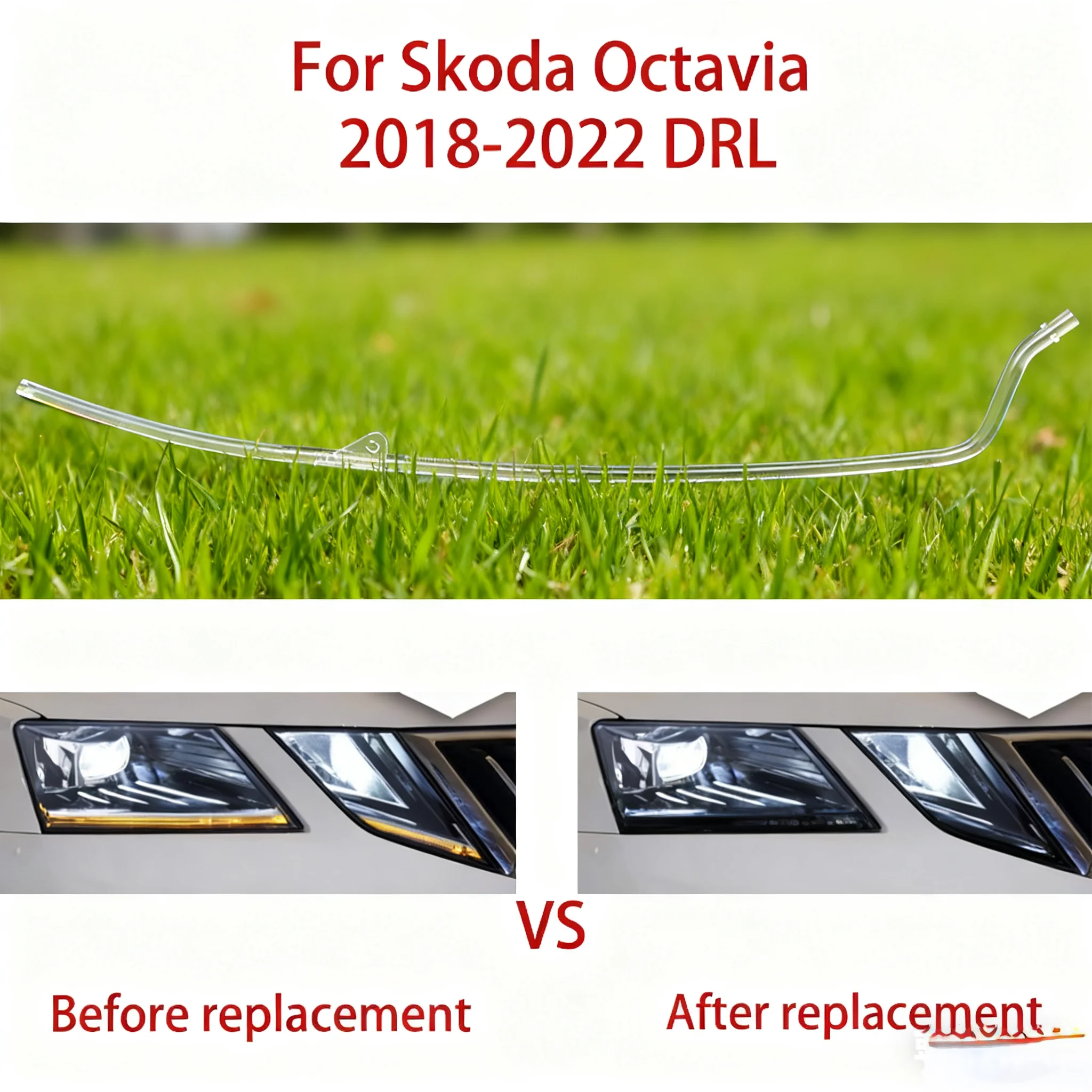 The Light Source Module Is Suitable For Volkswagen Touareg White Light Angel Eye 2019-2023 LED Ballast Car DRL Light Guide Strip