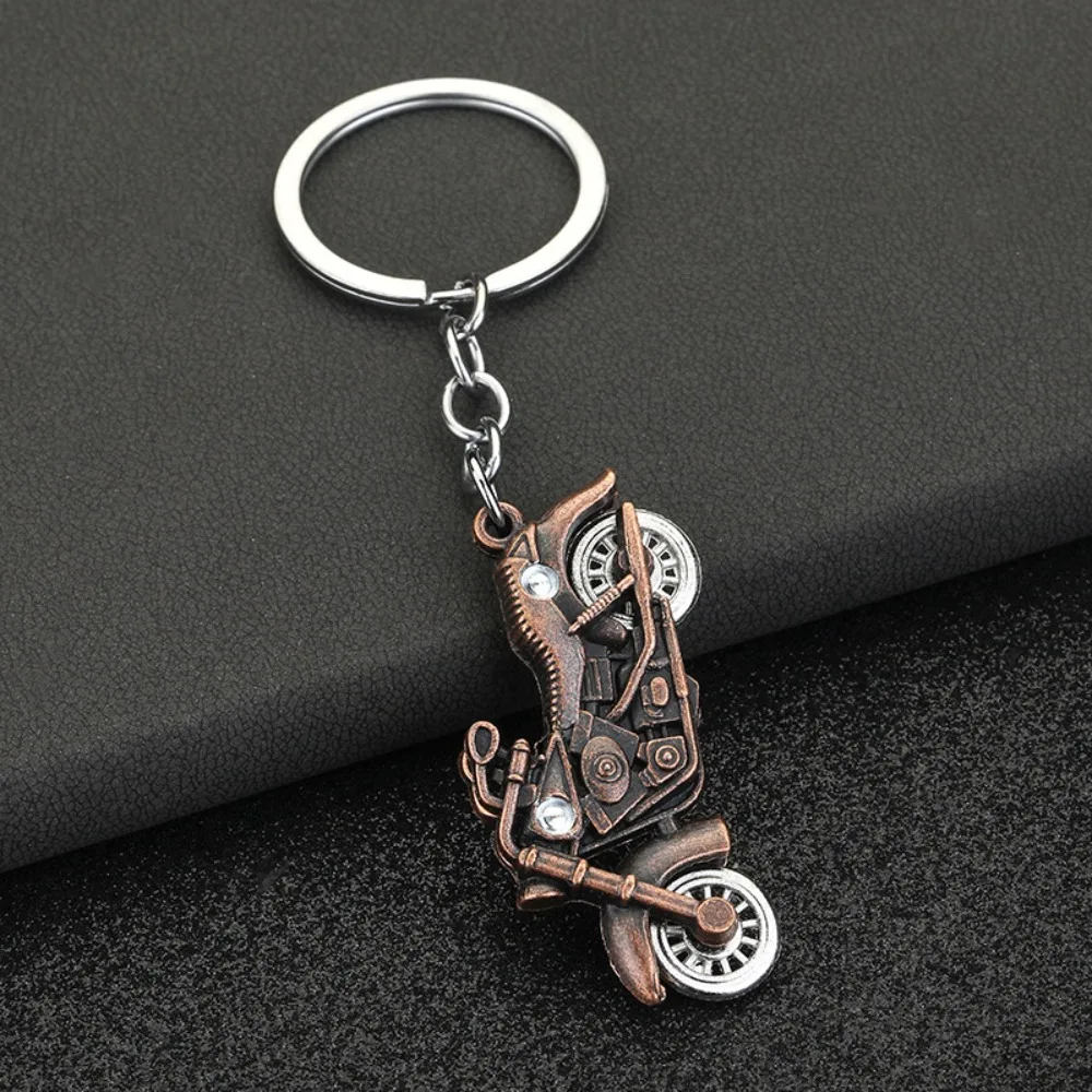 Simulation Motorcycle Mini Motorcycle Model Keyring Zinc Alloy Motorcycle Cute Simulation Car Keychain Pendant Cute