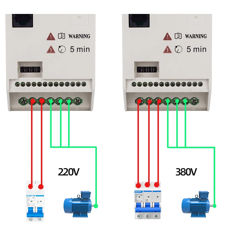 Pump VFD 1 Phase 220V 0.75/1.5/2.2KW 1/2/3/5/7HP VFD Variable Frequency Drive Converter Motor Speed Vector Control Inverter