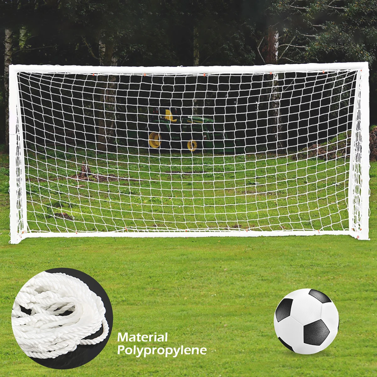 Soccer Goal Net Foldable Heavy Duty Anti-Impact Soccer Net Polyethylene Football Post Net Football Game Equipment For Match