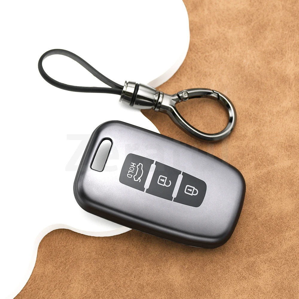 Gun Grey TPU for Kia Sorento Optima Sportage K2 Forte Genesis Coupe Car Key Case Cover for Hyundai IX35 Elantra Sonata Santa Fe