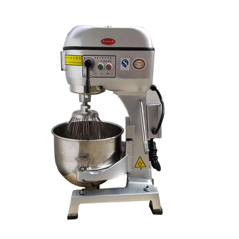 Commercial Kitchen 20L Planetary Mixer for Food & Cake Powerful New Motor Liquid Beverage Processing Flour Mill Milk Industries