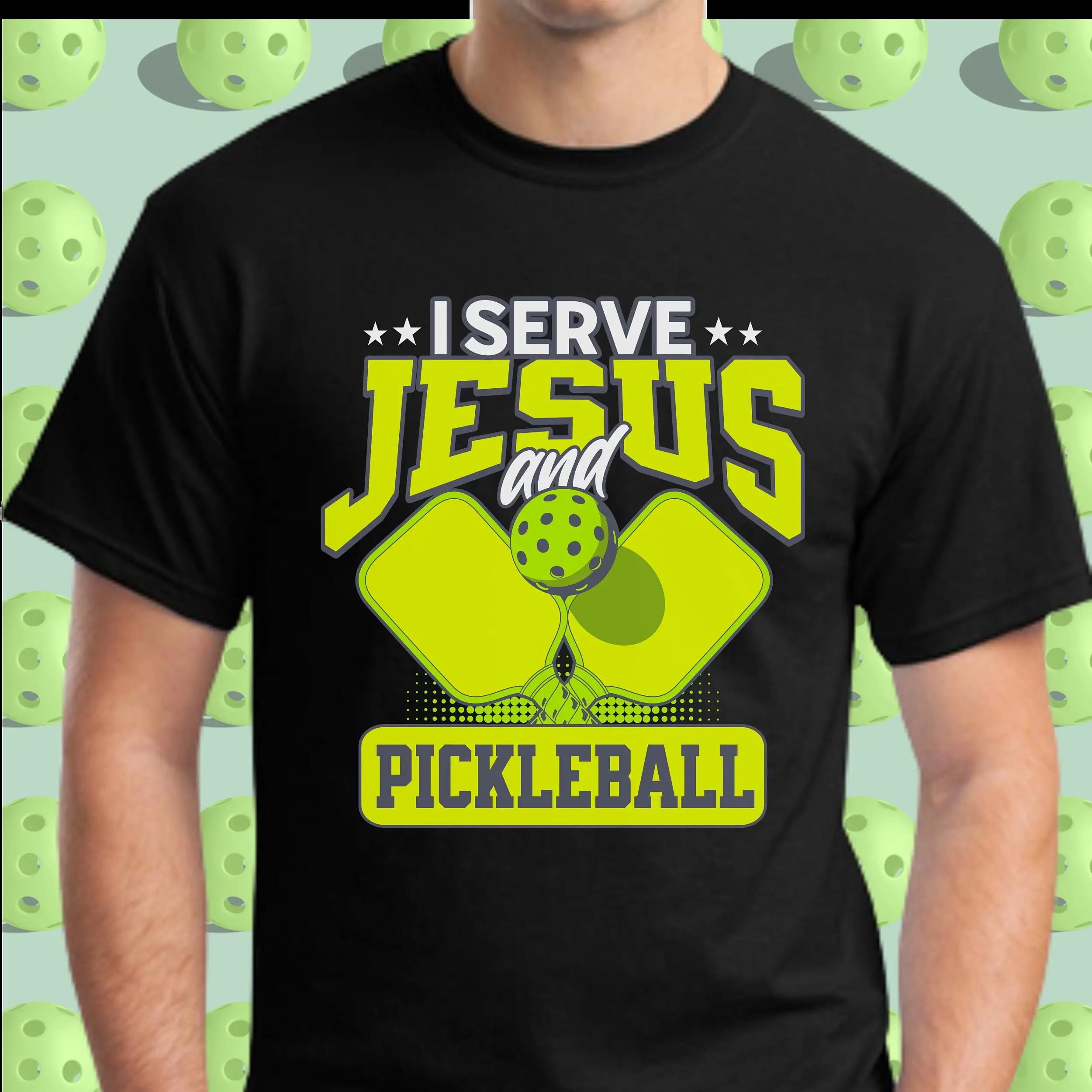 Christian Pickleball Comfort Colors T Shirt Serve Jesus And Pickle Ball Funny Church Team Religious Top