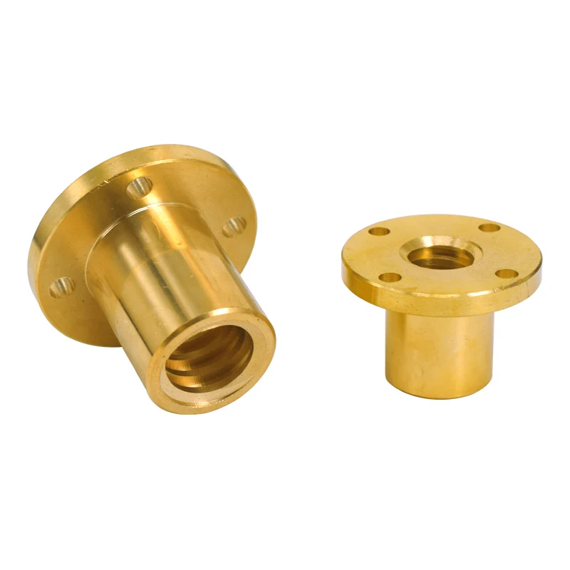 T-bar Screw Full Brass Round Flange Type CBHG Nut T10 12 14 16 20 25 28 30 32 36 40 3D Printer Accessories