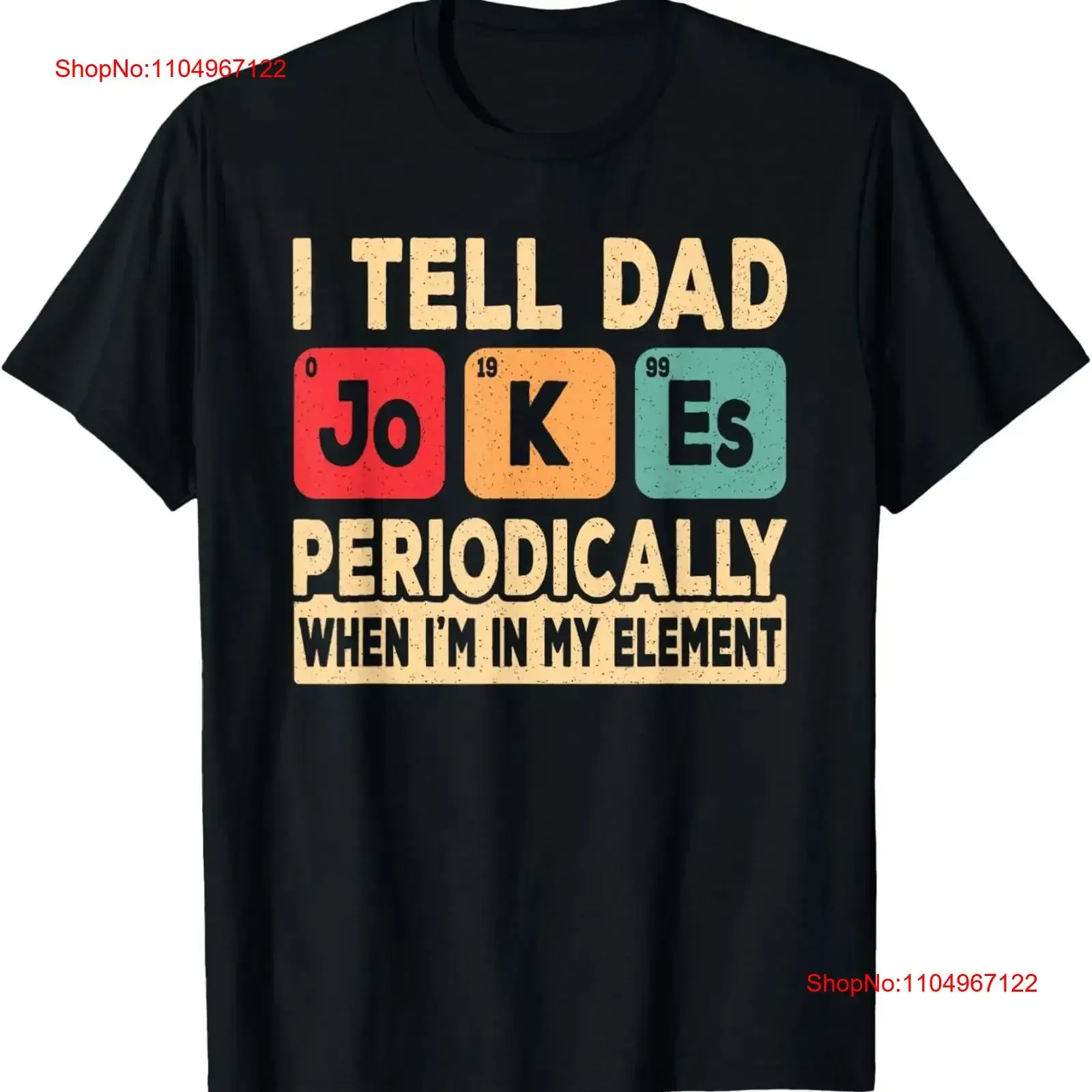 

I Tell Dad Jokes Periodically Retro Papa Daddy T Shirt vintage Washed Casual Soft graphic Breathable Slightly homme streetwear