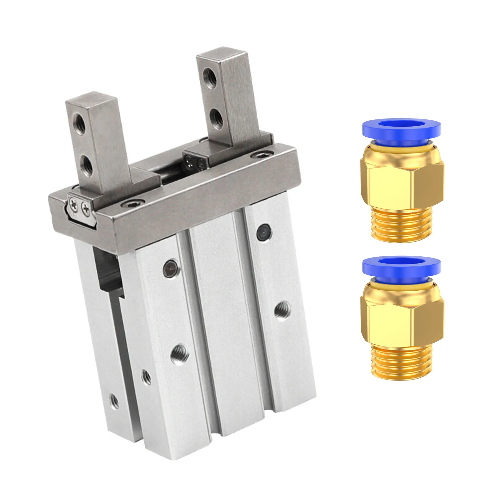 

Small Mechanical Arm Parallel Gripper Pneumatic Fixture MHZ2 with Finger Cylinder D Sizes 10D 16D 20D 25D 32D 40D for Automation