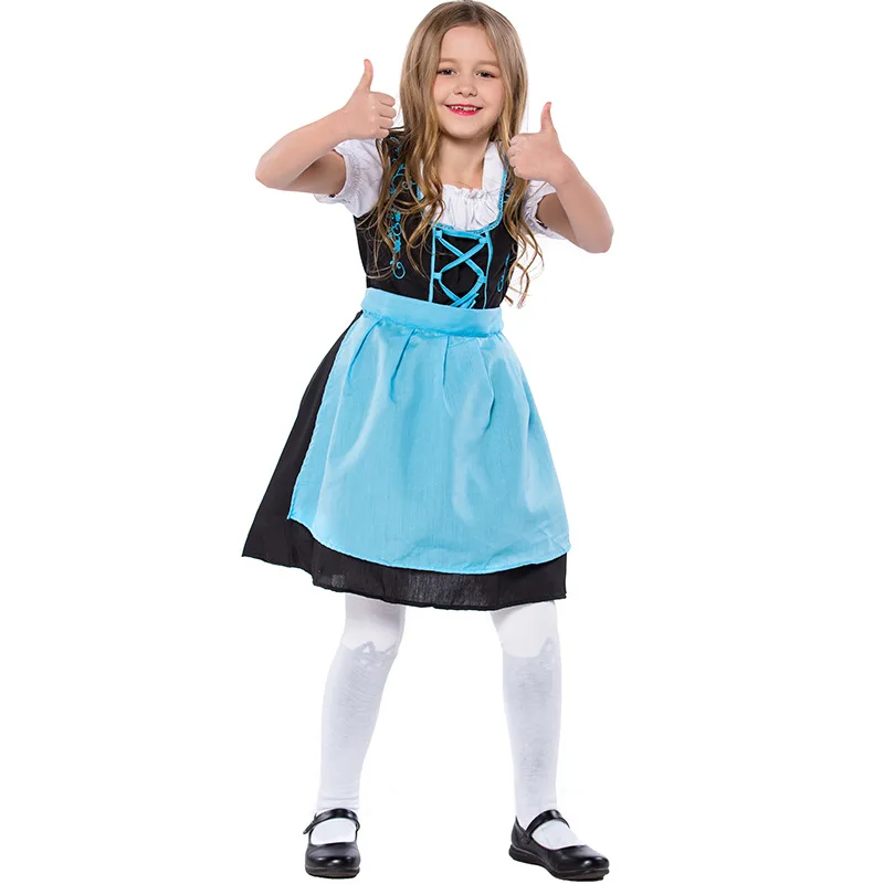 Classic Kids Oktoberfest Costumes Halloween Beer Boys Girl Fantasia Cospaly Party Dress Child Girl Performance Uniform