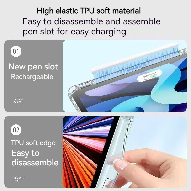 Für Ipad 7. Generation Hülle IPad Pro 11 Hülle 2021 IPad 9th/8/7 Air 5 Air 4 Pro 12.9 6. 5th 4th Mini 6 Cover Federmäppchen