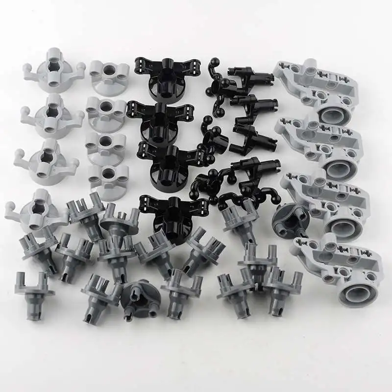 MOC Technical Parts Bulk Pack Suspension Shock Drive Steering Panel Cross Axle Beam Pin Connector Track Wheel Push Rod Gear